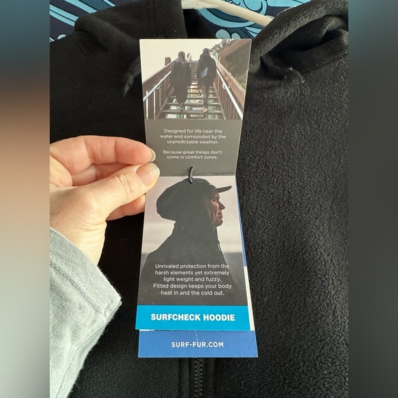 Surf fur Surf check hoodie, size M - Picture 3 of 10